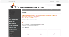 Desktop Screenshot of flott-ofentechnik.de